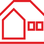 Residential service icon.